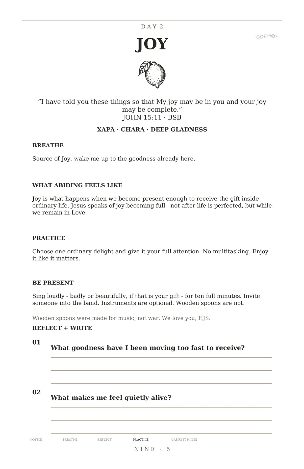 ABIDE Day 2 Joy page